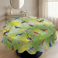 Hummingbird Garden Floral Round Tablecloth, Decorative Dining Table Cover for Dining Room, Patio & Garden Party Decor - CT003-1-152R - image 1
