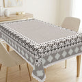 Modern Gray Geometric Tablecloth, Decorative Dining Table Cover for Dining Room, Kitchen & Contemporary Home Decor - JH001-220 - image 1