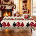 Christmas Holly Wreath Tablecloth, Decorative Dining Table Cover for Dining, Holiday Parties & Christmas Decor - BS039-220 - image 1